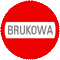 Zamknięty wjazd w  Brukową