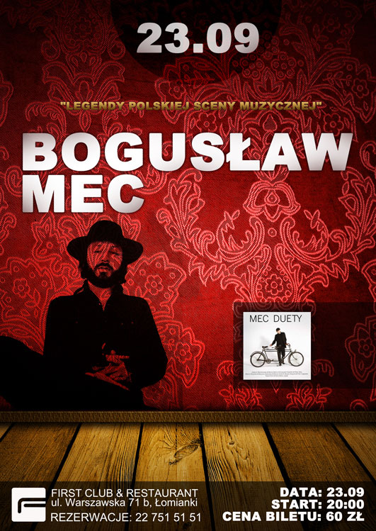 Bogusław Mec w FIRST CLUB
