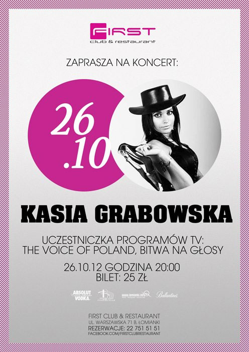 Kasia Grabowska - koncert w FIRST