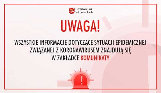 Komunikat UM w Łomiankach