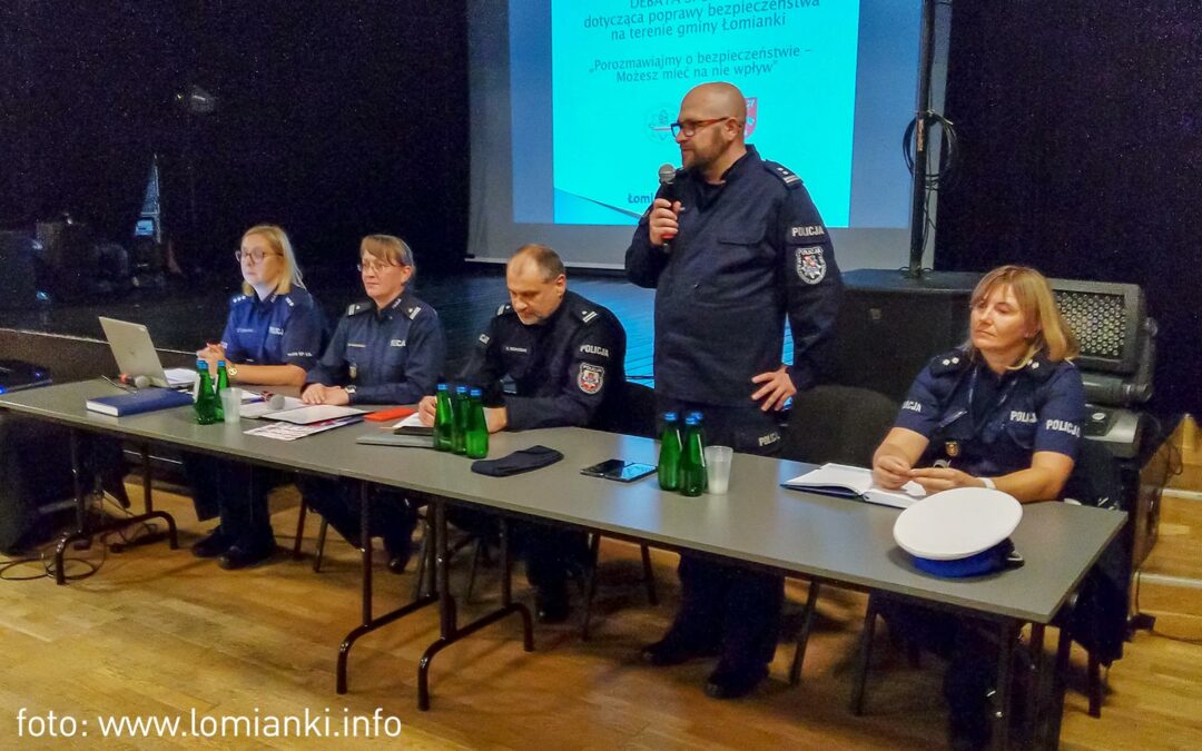 Policja zaprosiła na coroczne spotkanie, by „porozmawiać o bezpieczeństwie” w Łomiankach