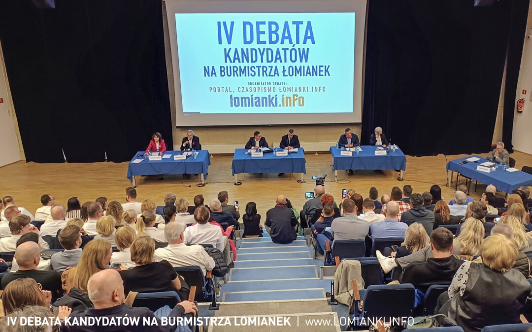 Obejrzyj IV Debatę Kandydatów na Burmistrza Łomianek